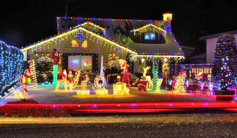 Festive Christmas Light Displays