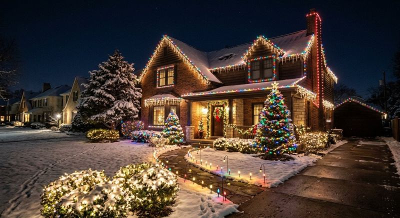 Seasonal Lights Installation in Overland Park, KS