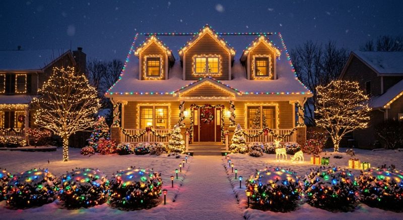 Xmas Lights Installation in Roswell, GA