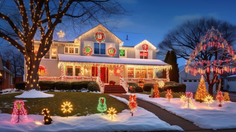 Xmas Lights Installation in Roswell, GA