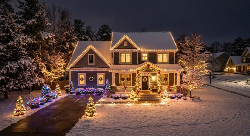 Christmas Lights Installation in Roswell, GA